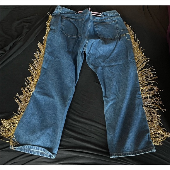 Custom distressed x Chandelier jeans - Picture 4 of 4